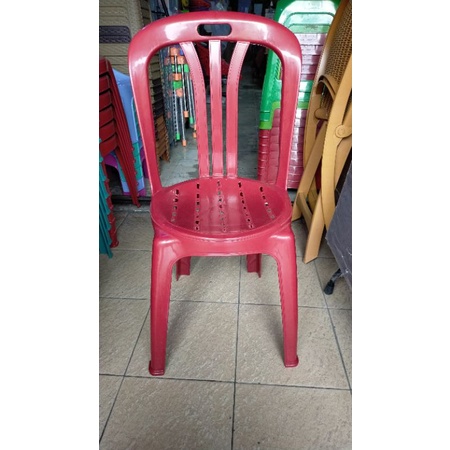 Kursi Makan GM 01 Merah / Kursi Plastik GM / Kursi Sandar Plastik / Kursi Plastik Sandaran / Kursi P
