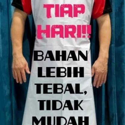 Plastik apron white (celemek) apron medis apron disposible disposable