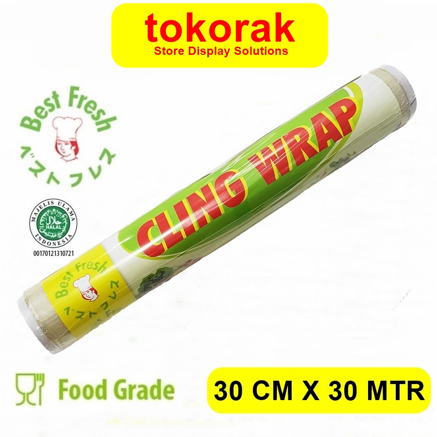 BEST FRESH CLING WRAP REFILL 30 CM x 30 M BESTFRESH PLASTIK WRAPPING