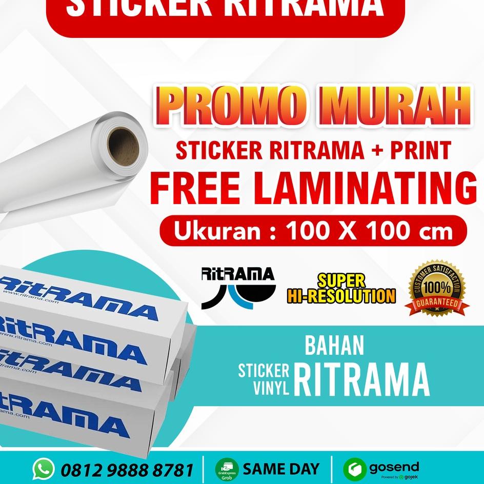 

DISKON BRANDS FESTIVAL Print Sticker Ritrama FREE Laminating grosir