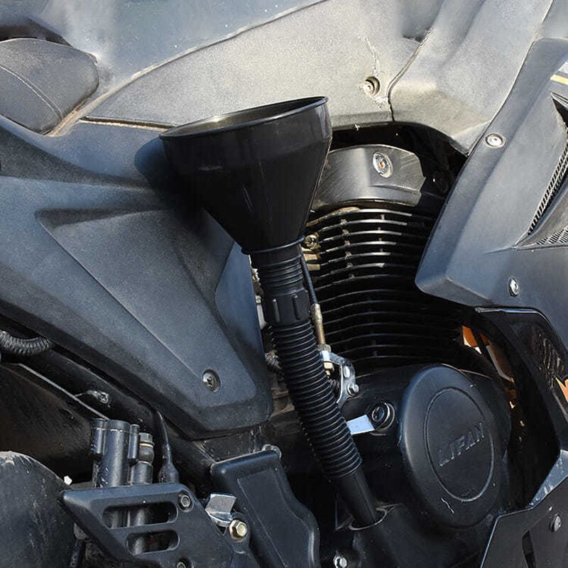 Corong Plastik Multifungsi Pengisi Oli Minyak Model Belalai Gajah Mobil