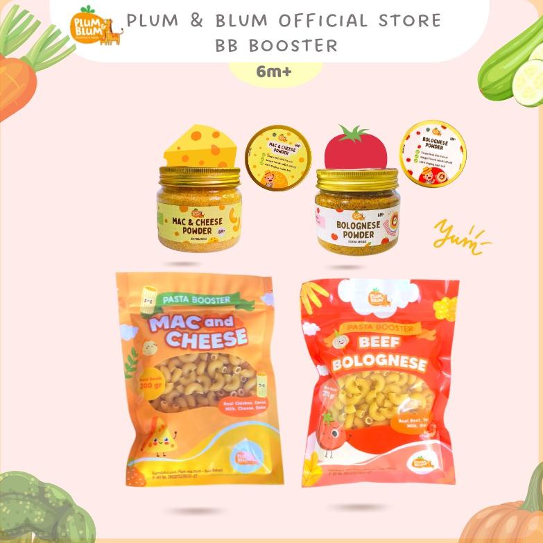 nzu36 Plum & Blum Saus Pasta Bubuk Mpasi Beef Bolognese Mac And Cheese No MSG - 80 gram .,,.,.,