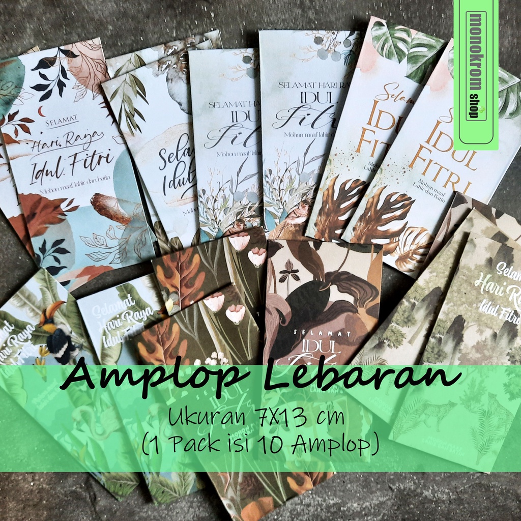 

Amplop Lebaran Kecil Tebal Selamat Hari Raya Idul Fitri - Tema Mix