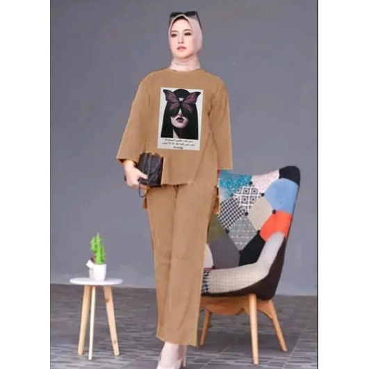 ONE SET HIJAB YURA / SETELAN OVERSIZE HIJAB YURA