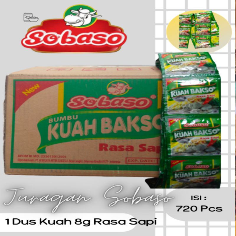 

sobaso bumbu kuah sachet rasa sapi 8 gram