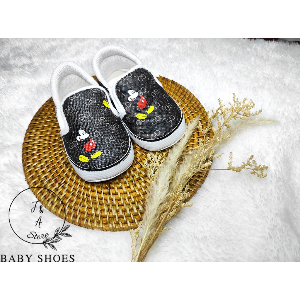 Baby Shoes Mickey GD / Sepatu bayi Mickey SlipOn / Sepatu Bayi Murah