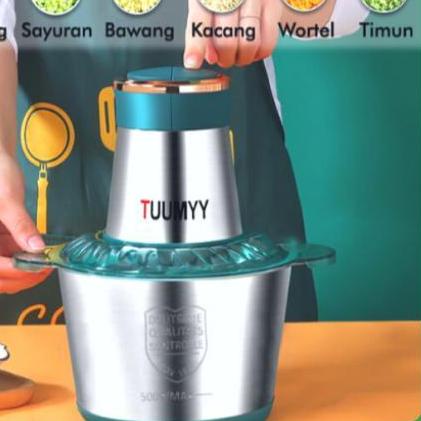 ☪ (TUUMYY) BLENDER STAINLESS MULTIFUNGSI {2L} TM-0810 ♦