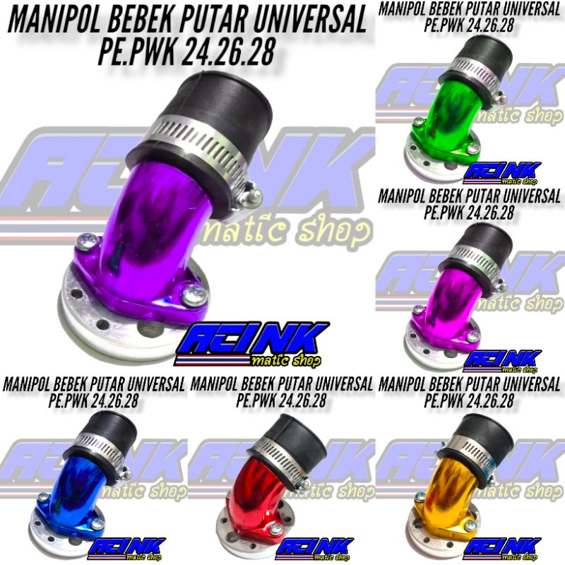 Manipol manifold manipul intake intek leher angsa putar miring karbu bebek rx king