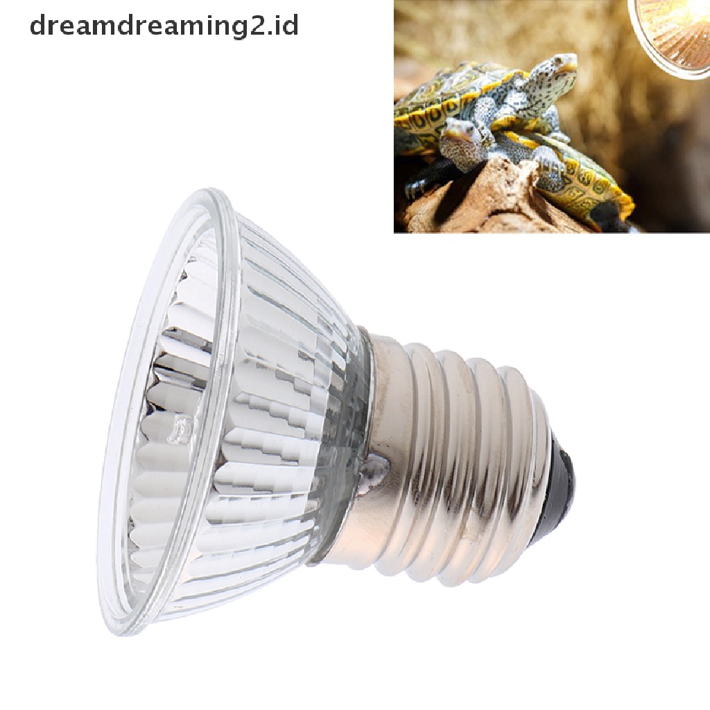 (dream) 25/50/75w UVA+UVB 3.0 Lampu Reptil Bohlam Turtle Basking UV Light Bulbs Heag Lamp Temperature Controller.