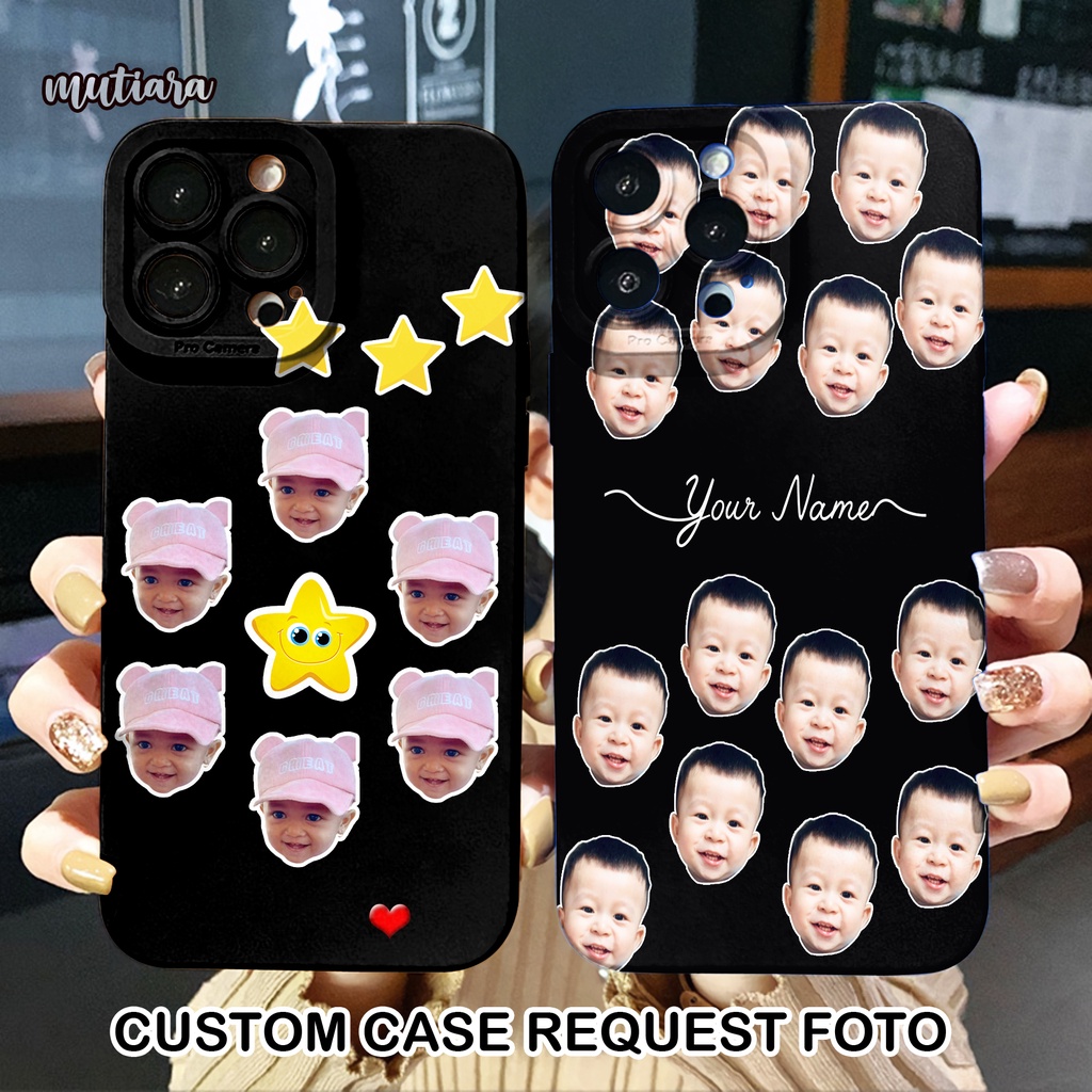 CASE REQUEST FOTO  SOFTCASE FOR TIPE SAMSUNG OPPO VIVO IPHONE REALME REDMI INFINIX ASUZ INTEL VISION