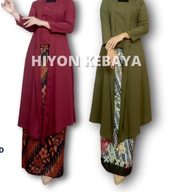 ➺ Setelan Kebaya Kutu Baru Long Tunik Modern / Kebaya Kutu Baru / Kebaya Encim / Kebaya Modern ♚