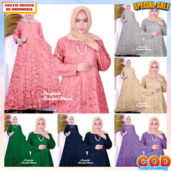 Baju Gamis Wanita Lebaran Terbaru 2023 Gamis Cewek Lebaran Wanita Muslim Elegan Mewah Original Murah
