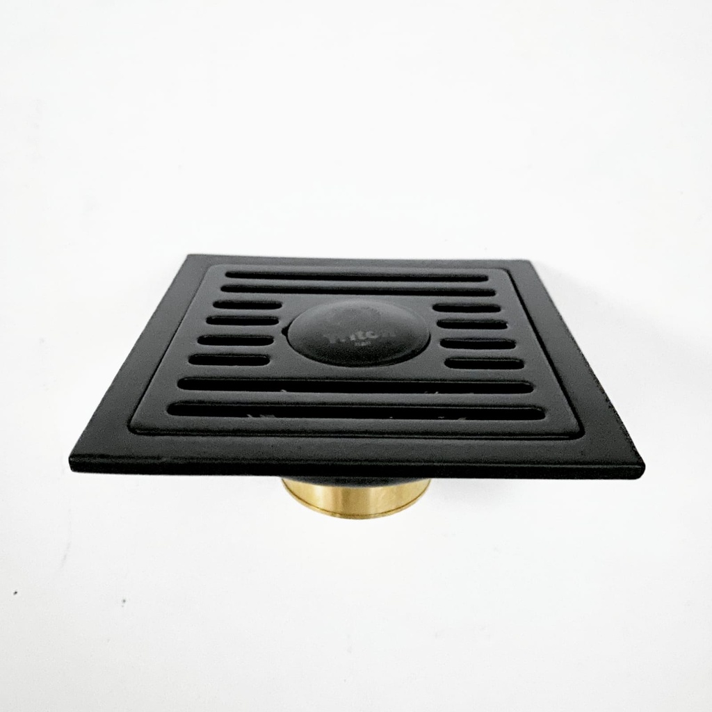 Saringan Got Mesin Cuci Stainless Floor Drain Pembuangan air 44B Tile Drainer Strainer BLack