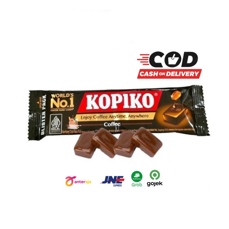 (JSO) Permen Kopiko Blister Pack Coffee Candy 24gr Permen Kopi Snack Cemilan Permen Anak