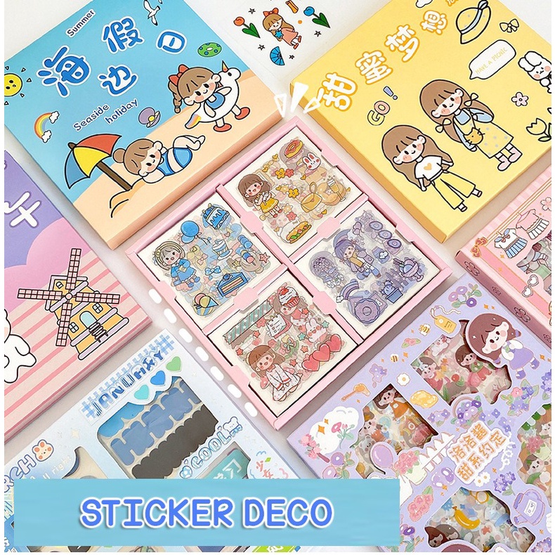 Isi 100 Lembar Sticker Deco Aesthetic Lucu Momo Stiker Anti Air Tumblr DIY Hp Stiker Motif Kartun Momo Halloween Lucu ala Korea Buku Diary Memo Catatan Harian Anak Sekolah Alat Tulis Bahan Stiker Transparant Bisa Untuk Kado Ulang Tahun @banyak