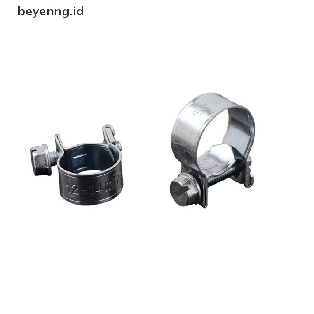 Beyen 10Pcs Klip Selang Bakar Mobil Set Mini Carbon Steel Air Hose Clamp Klip Pipa Bensin ID