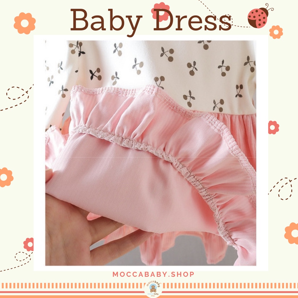 MBSS - DRESS BEAR COURDORAY SHN EBV Baju Dress Anak Perempuan Import Dress Bayi Cewek 0-5 Tahun Gaun Bayi