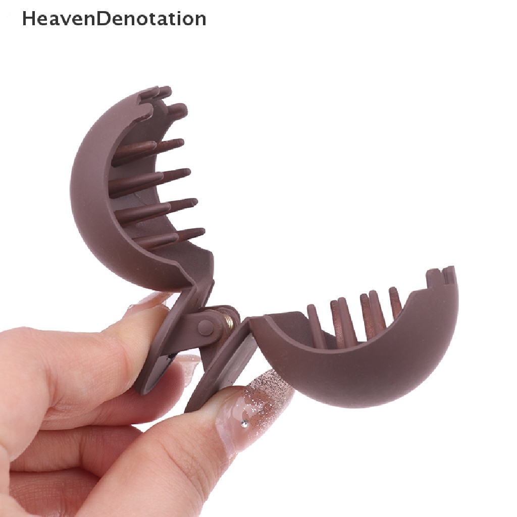 [HeavenDenotation] Hair Claw Matte High Ponytail Fixed Artefak Untuk Wanita Alat Styling Jepit Rambut HDV