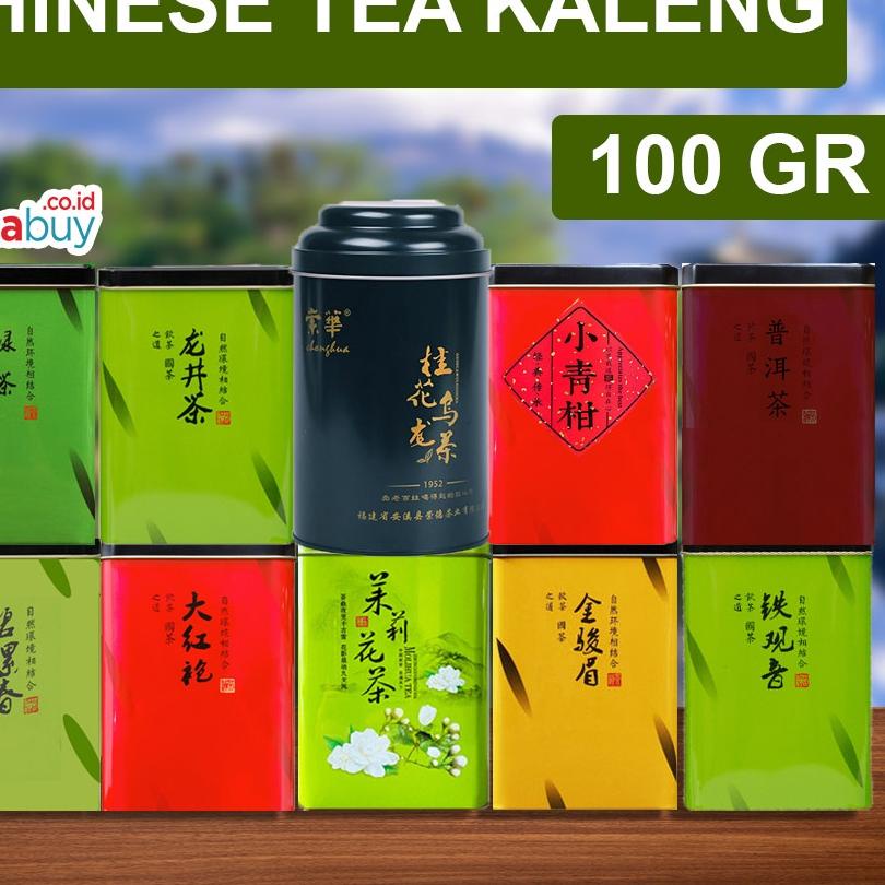 

✻ ( BELI 5 GRATIS 1 ) Teh Cina Chinese Tea Premium Kemasan Kaleng 100 gram Tie guan yin da hong pao bi luo chun jasmine teh hijau premium teh oolong teh jinjunmei teh pu erh cha long jing ○