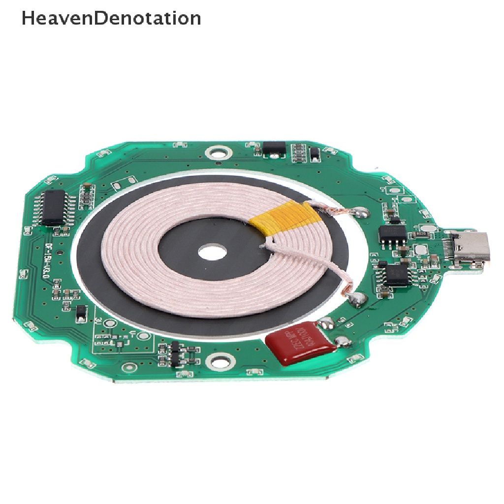 [HeavenDenotation] 15W Qi Fast Wireless Charger PCBA Circuit Board Transmitter Module + Coil Charging HDV