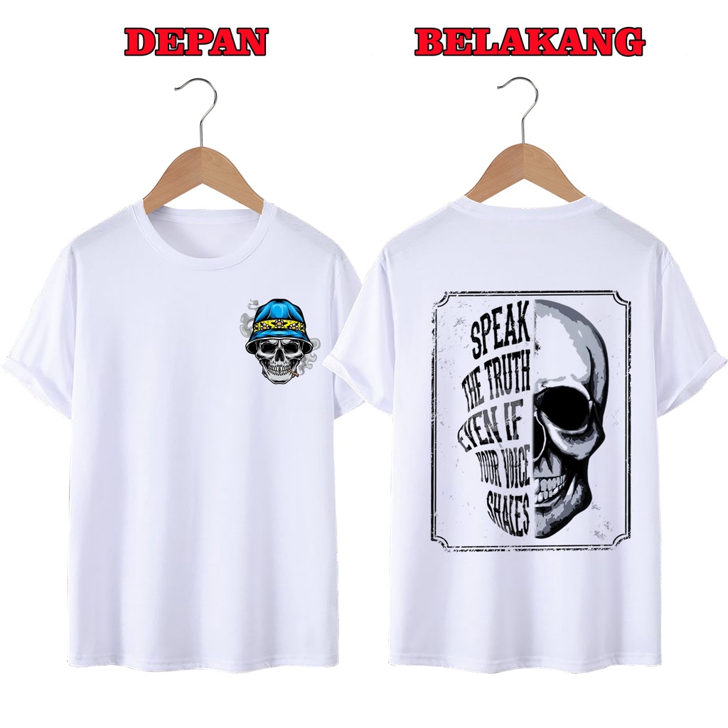 KAOS DISTRO UNISEX PRIA DAN WANITA TERBARU, KAOS JUMBO JOKER SPEAK