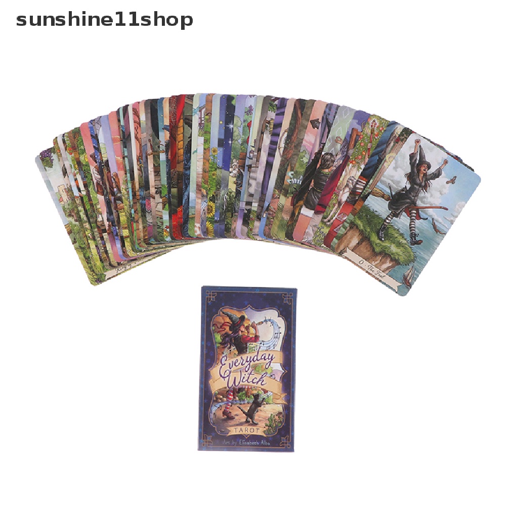 Sho Kartu Tarot Buku Tarot Berbahasa Inggris Sehari Hari Kartu Tarot Penyihir Tools N