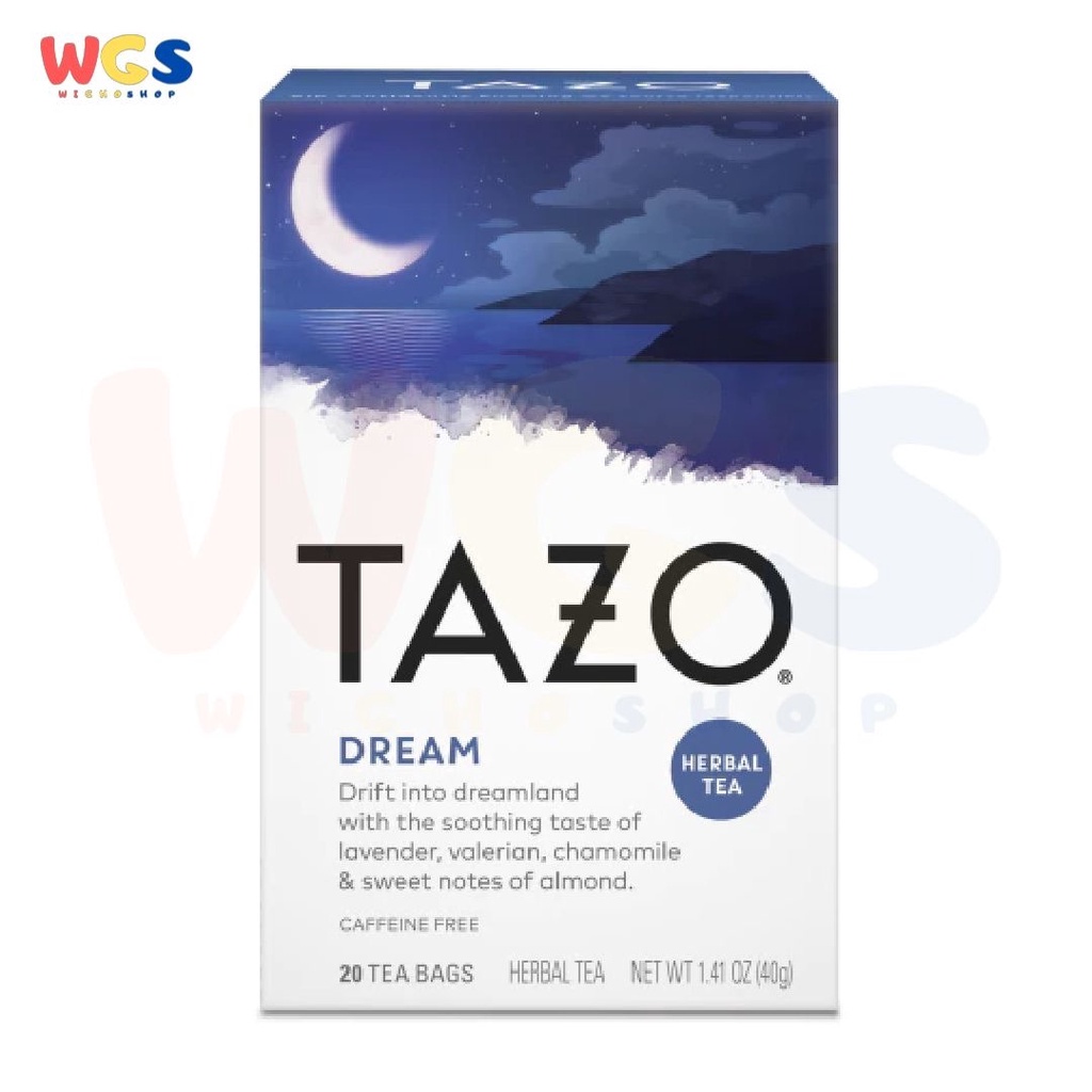 Tazo Herbal Tea Dream Chamomile Aromatic Lavender 20 Tea Bags 40g