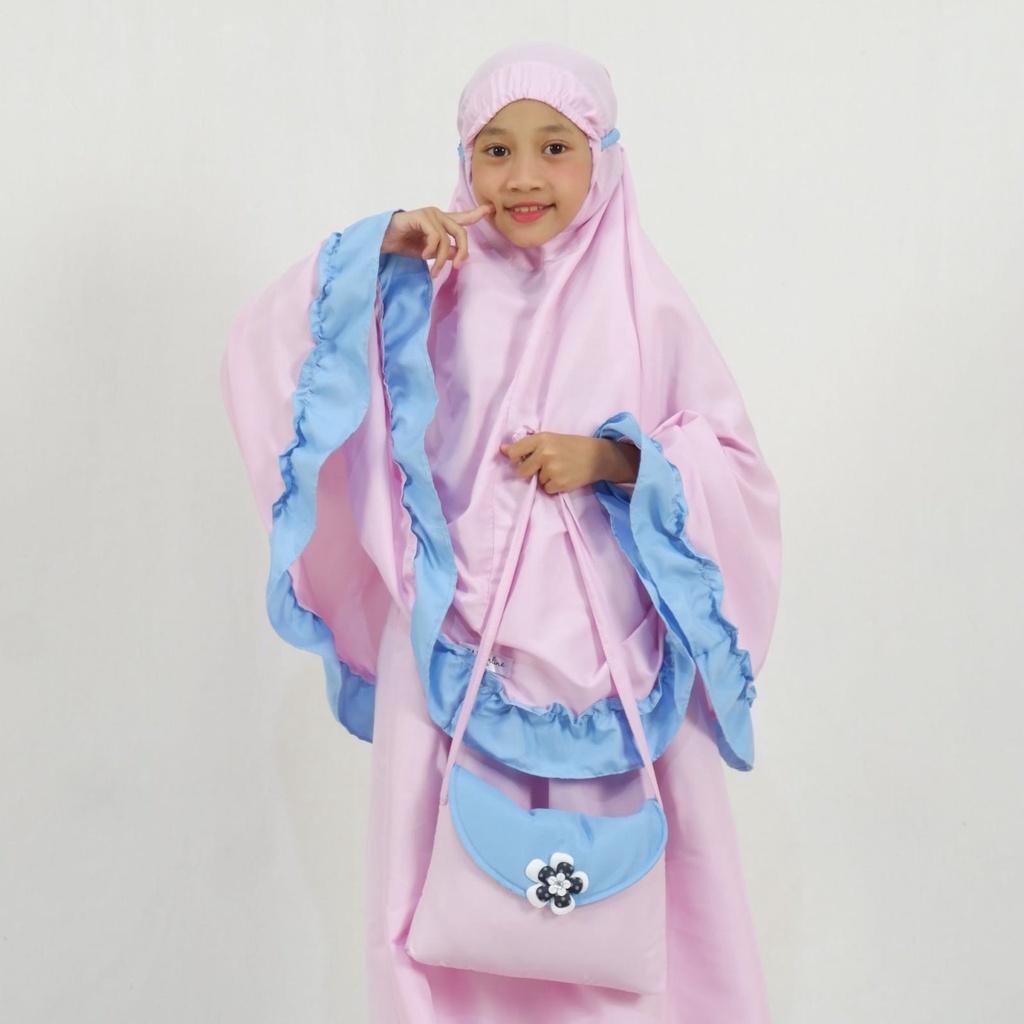 MUKENA ANAK KARAKTER MOTIF CANTIK DAN LUCU