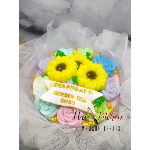 

Puding Hias ala Buket Bunga ukuran 18cm