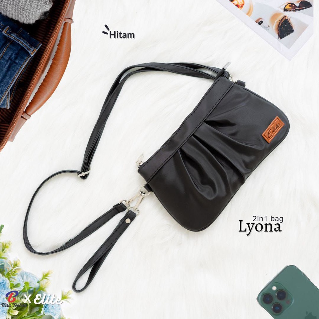 Tas Selempang Wanita Lyona Waterproof Biru Tsabita X Elite