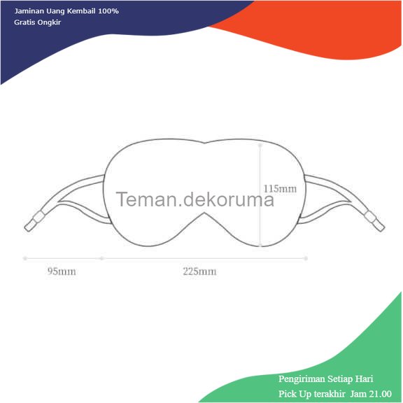 TD - TRV Jordan &amp; Judy Sleeping Mask Penutup Mata Double Sided Eye Patch - HO389