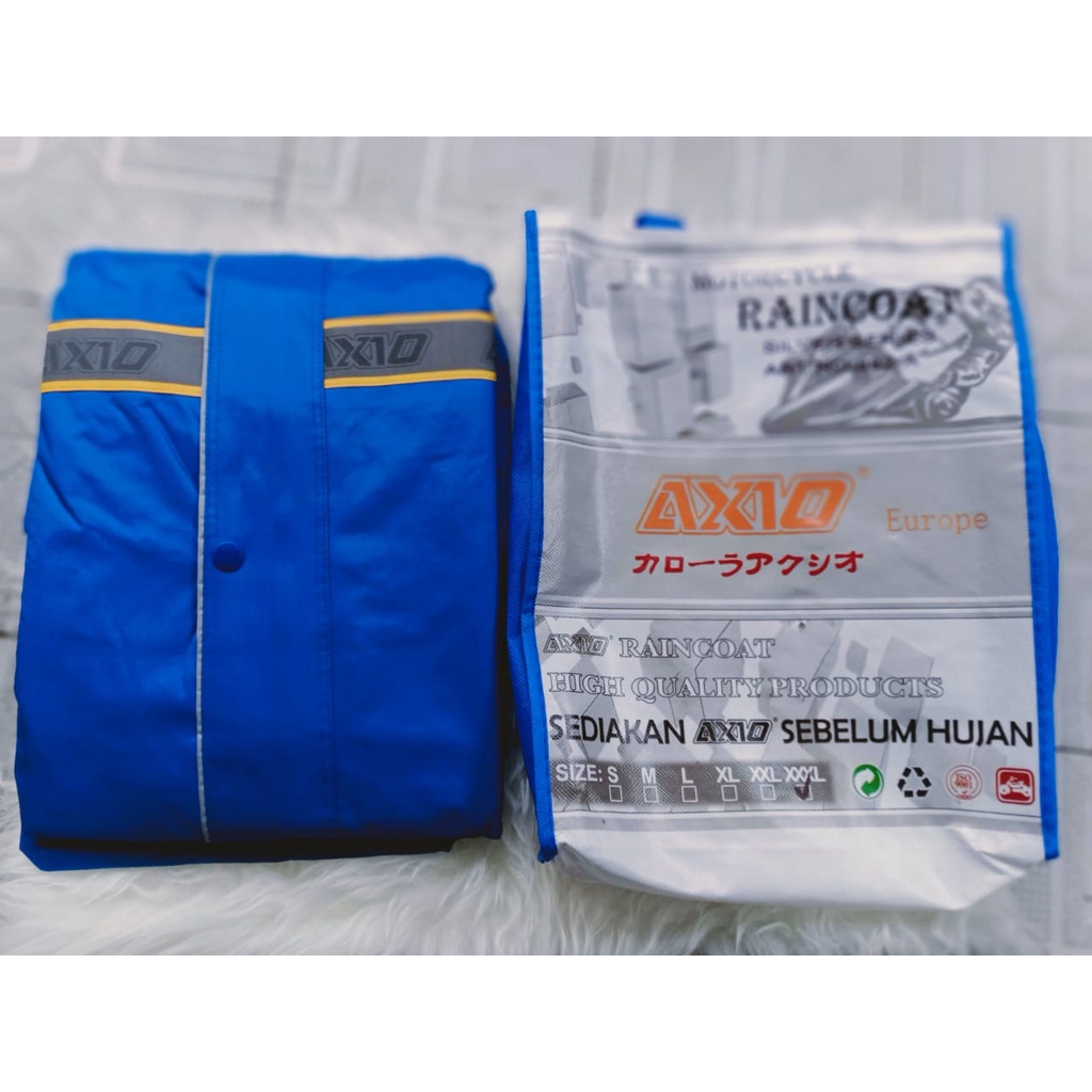 Jas Hujan Axio 882 ORIGINAL/Mantel Hujan Axio Ori/Mantol Hujan Axio Asli/Setelan Jas Ujan Axio Dewasa Jaket Celana Uniseks