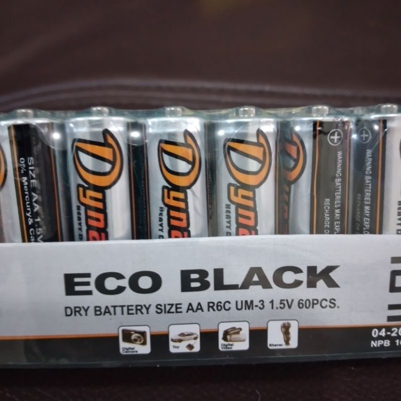 BATERAI AA / AAA DYNAMAX, ROYAL PLUS, DLL BATERAI A2/A3 (60 PCS) 1PAK