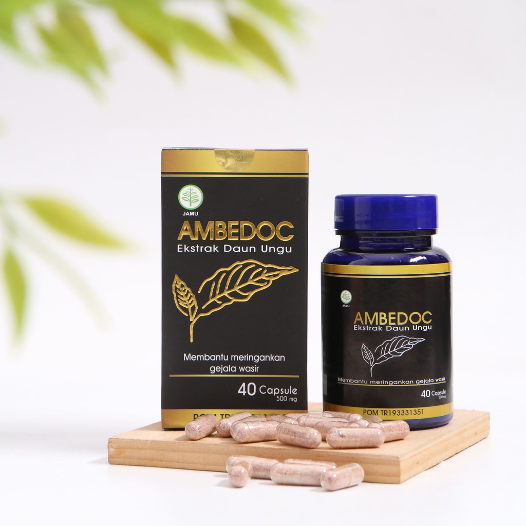 { BEST SELLER } AMBEDOC OBAT HERBAL MAMPU MENGATASI AMBEIEN DAN WASIR - AMBEDOC 100% ORIGINAL BPOM A
