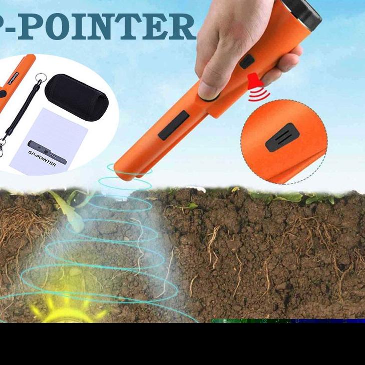 ♂ Metal Detector Underground Pinpointing Alat Pendeteksi Bahan Logam Otomatis Anti Air Bayar Di Temp