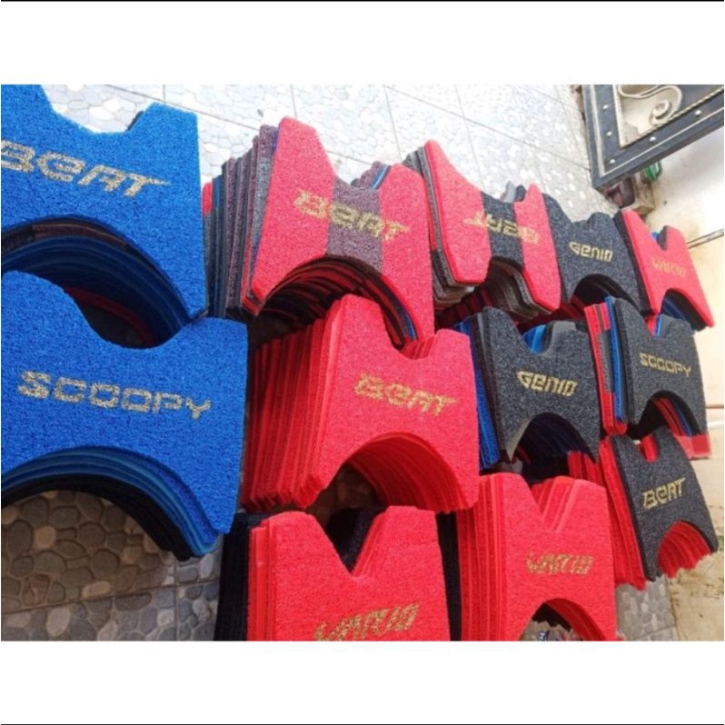 Karpet motor karpet pijakan kaki alas kaki beat keset kaki motor beat scoopy genio fazzio mio beat l