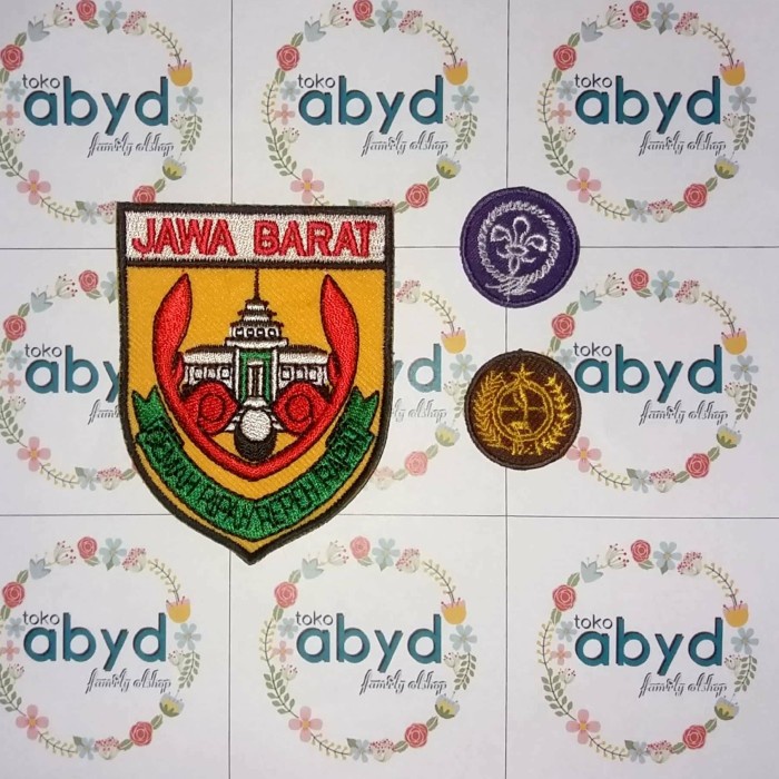 Bet / badge Logo dan lokasi Seragam Pramuka PNS Wanita Kab Bogor