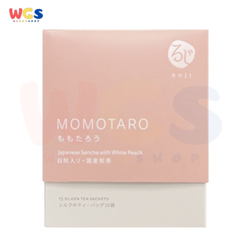 Roji Tea Bag Momotaro Japanese Sencha with White Peach 15 Sachets / Box