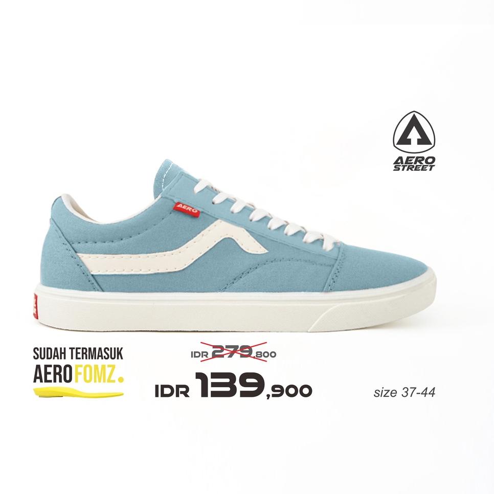 Terlaris Aerostreet 37-44 Massive Biru Tua Pastel - Sepatu Sneakers Casual