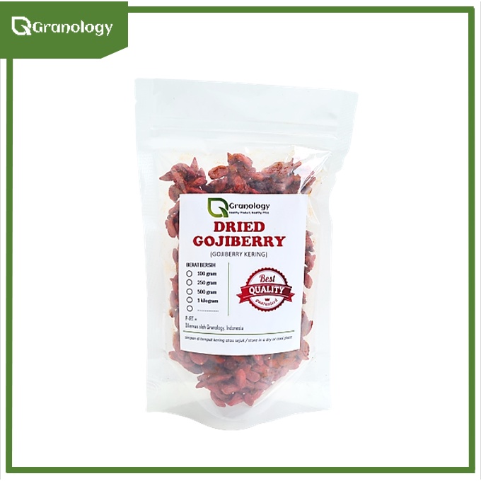 Dried Gojiberry / Gojiberry Kering (250 gram) by Granology