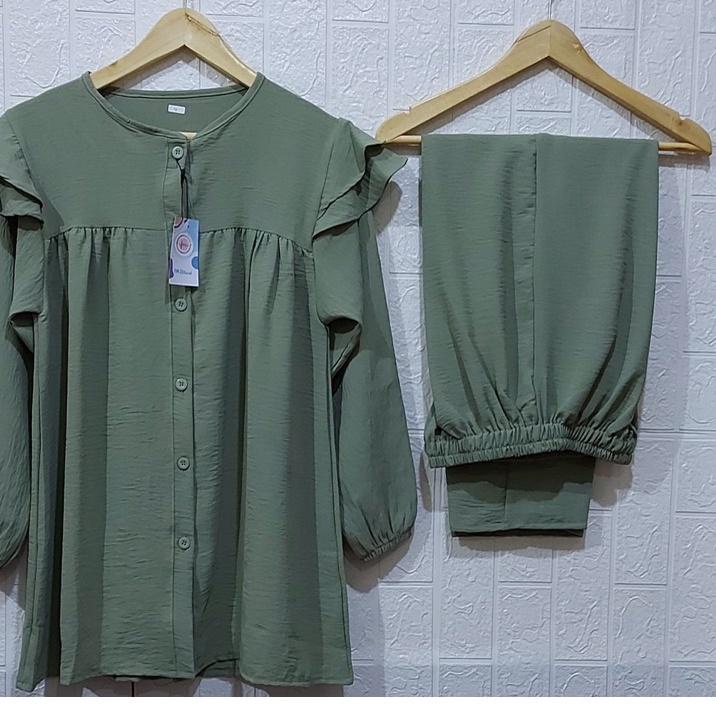 ONE SET RAYON CRINKLE AIRFLOW SETELAN // SETELAN RAYON CRINKLE AIRFLOW // DRESS RAYON // SETELAN RAY