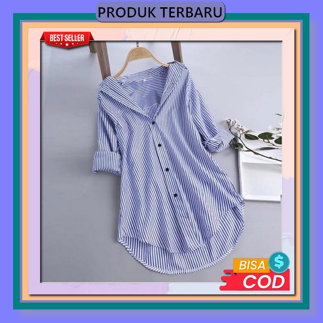 Rufle Tunik - Pakaian Wanita - Atasan Wanita - Tunik - Pakaian Tunik Muslim Long Tunik Import Polos 