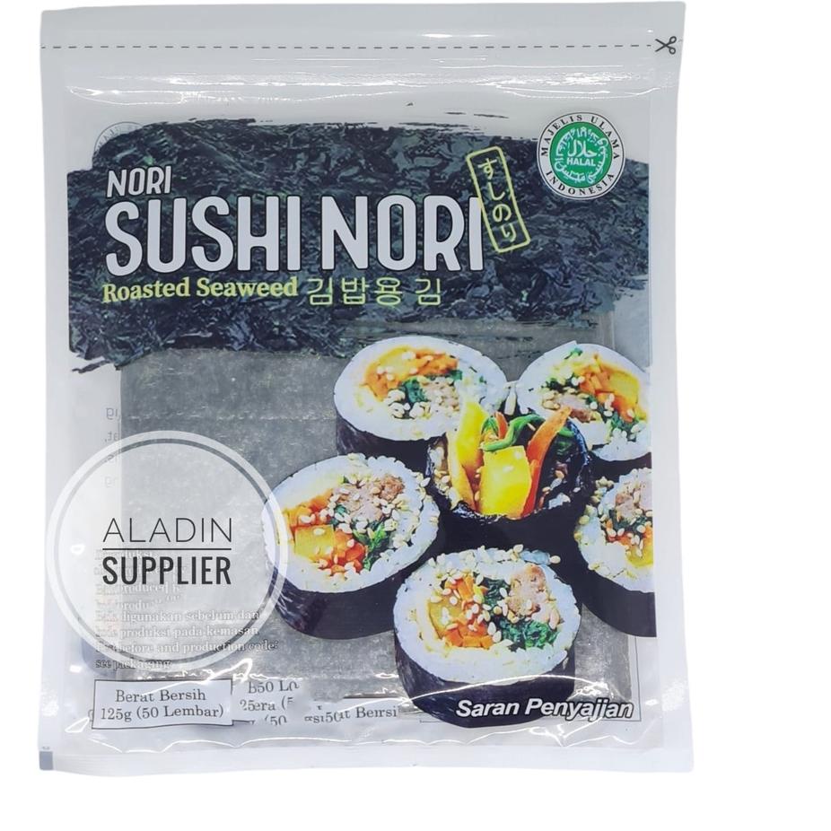 

➧ Sushi Nori Halal isi 50 lembar ❃