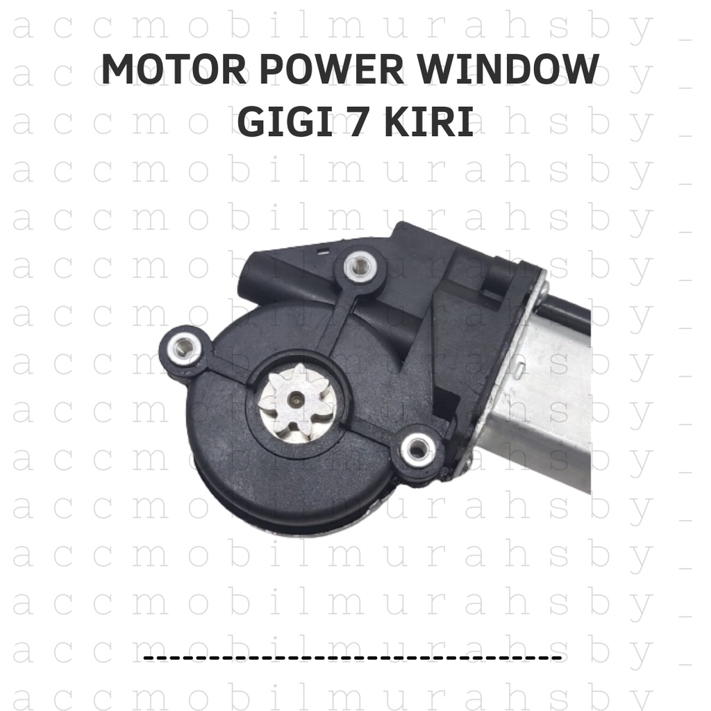 MOTOR DINAMO POWER WINDOW GIGI 7 LUBANG BAUT 3 UNIVERSAL KANAN KIRI