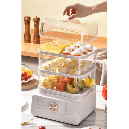 Food Steamer Idealife / Pengkukus Makanan IL–114A (3 Layer)