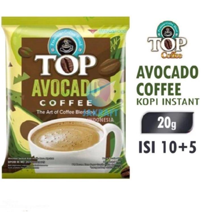 

✨ 7.7 (TERMURAH!!)Top coffee avocado 1 renceng 15 sachet