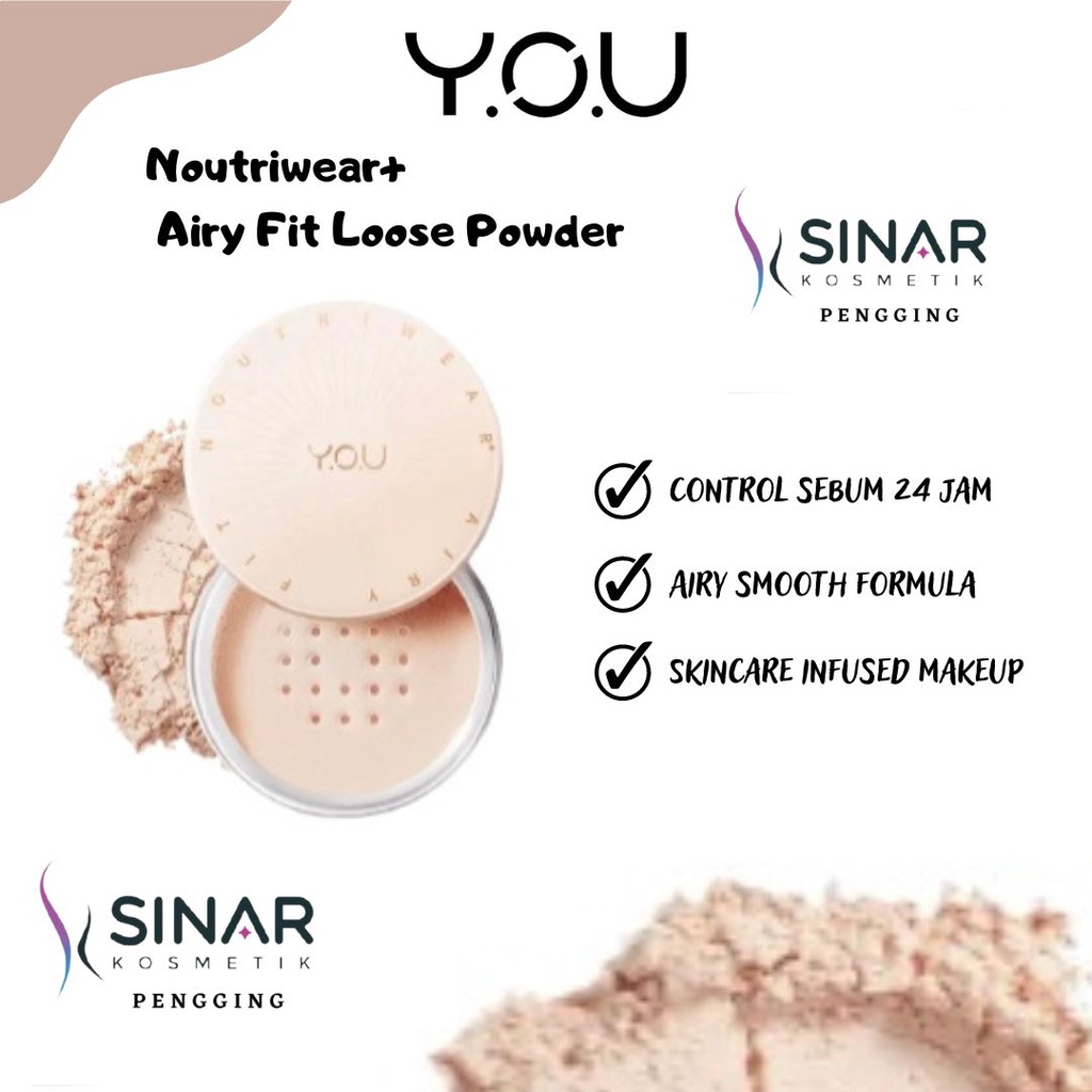 Y.O.U (YOU) Noutriwear Airy Fit Loose Powder - Bedak - Bedak Tabur