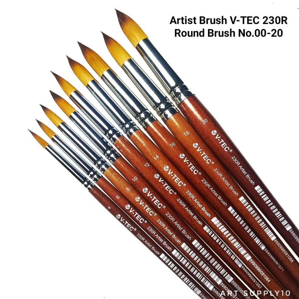 

S31 Kuas Lukis V-TEC Round 230R - Artist Brush No.00-20 HOT PRODUCT ⇜