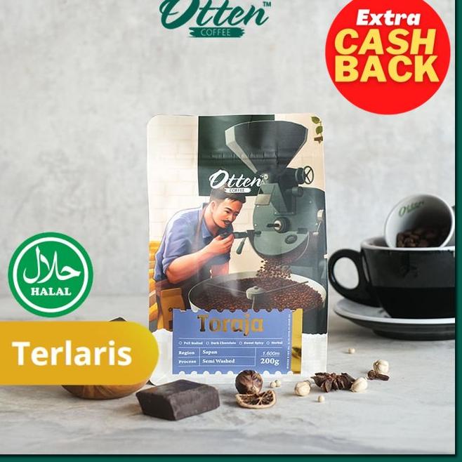 

♦ Otten Coffee Toraja Sapan 200g Kopi Arabica - Biji Kopi ✺