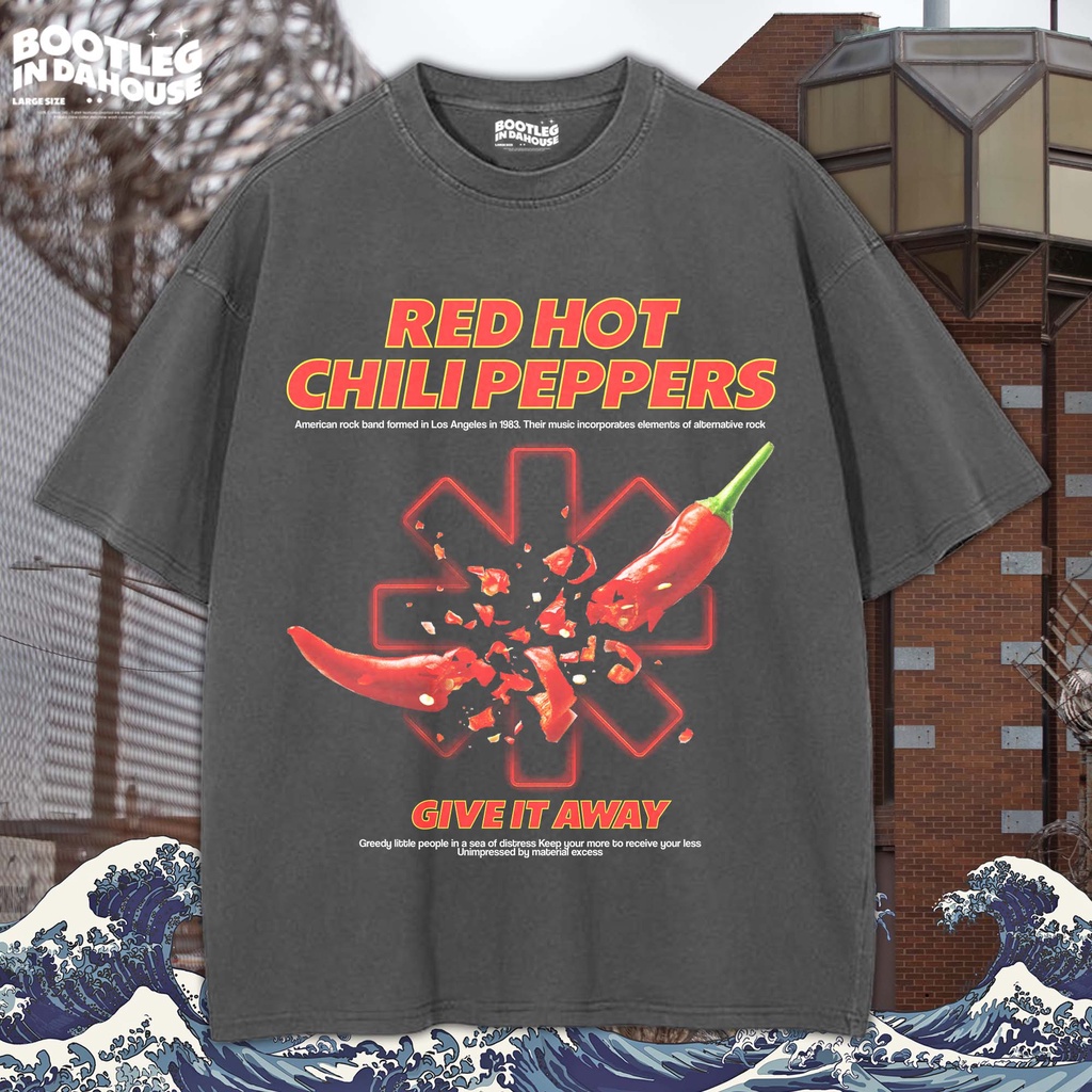 RED HOT CHILI PEPPERS Oversize T-shirt / Kaos Oversize RED HOT CHILI PEPPERS